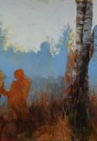 Jaunmoku pilī skatāma gleznu izstāde par personas  parādīšanos un pazušanu Latvijas dabā attēls