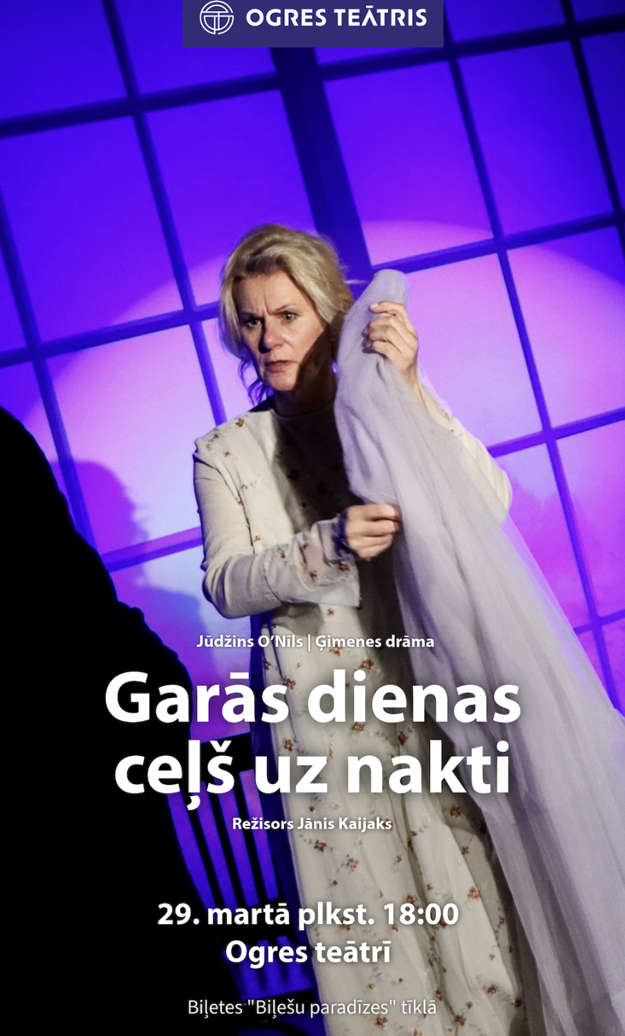 Ogres teātra izrāde | Jūdžins O'Nīls GARĀS DIENAS CEĻŠ UZ NAKTI attēls